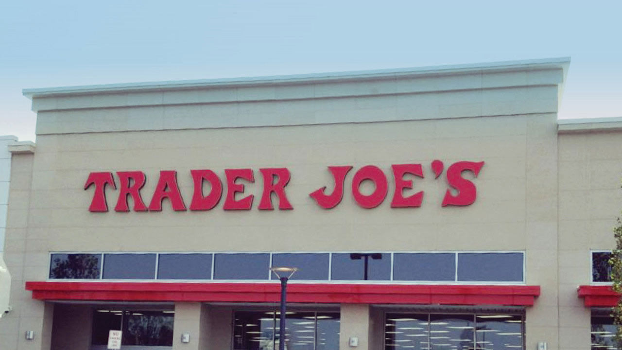 Trader Joe's sign in Garden City, NY